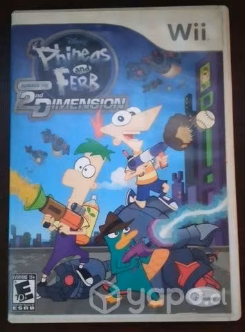 Phineas and ferb across the 2d dimension Wii físic