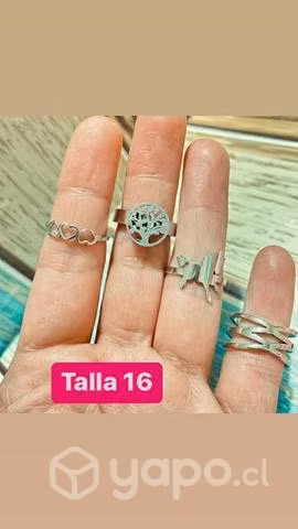 Anillos acero quirúrgico nuevos