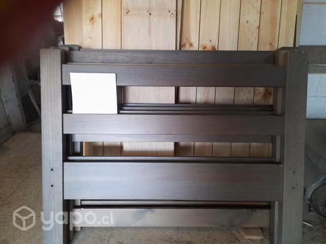 Litera de madera desmontable de una plaza marca ro - Imagen 2