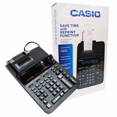 Calculadora con rollo casio dr120 nuevas