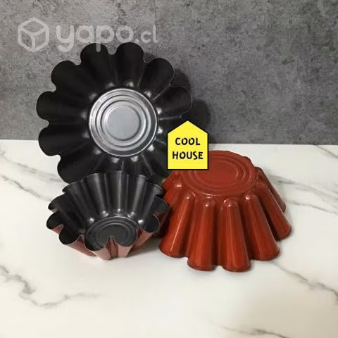 Set de 3 moldes para queques - Imagen 2