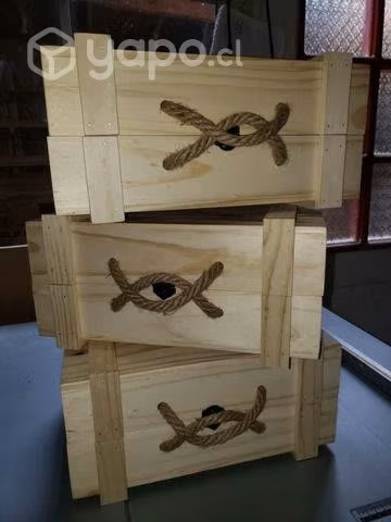 Maleta madera decorativa - Imagen 4