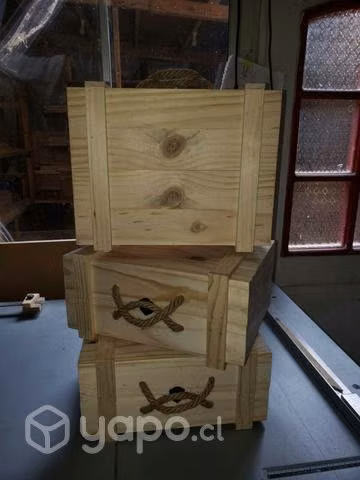 Maleta madera decorativa - Imagen 2