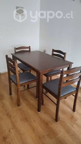 Juego comedor 4 sillas
