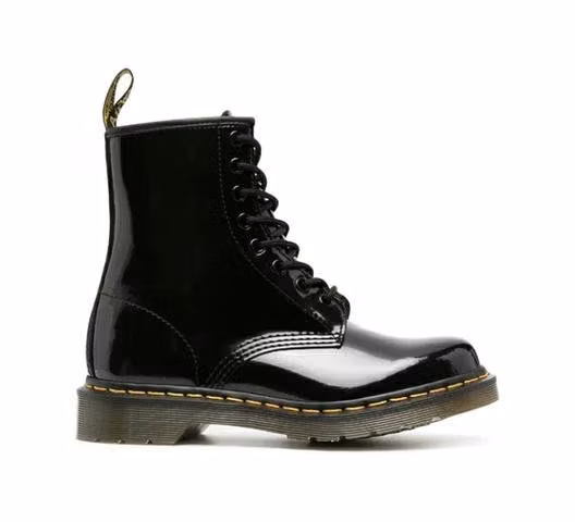 Botines dr Martens negro brillante hermosos - Imagen 3