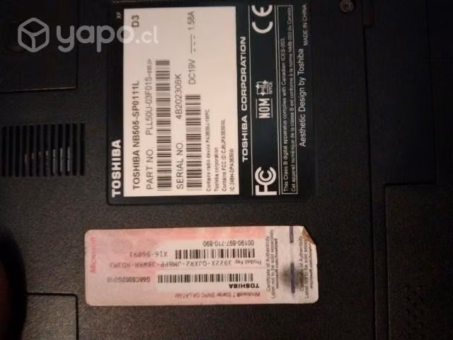 Netbook TOSHIVA