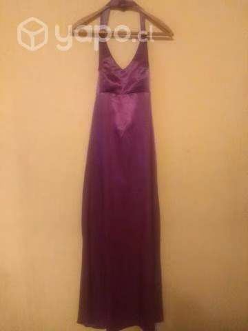 Vestido de fiesta talla M morado seda