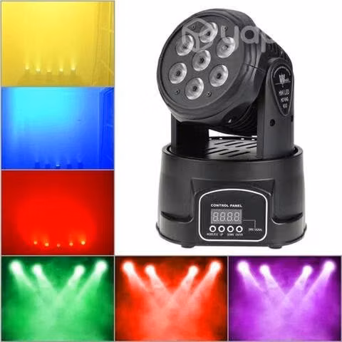 Cabezal Móvil 4 En 1 Par Led 7x10w Rgbw Dmx