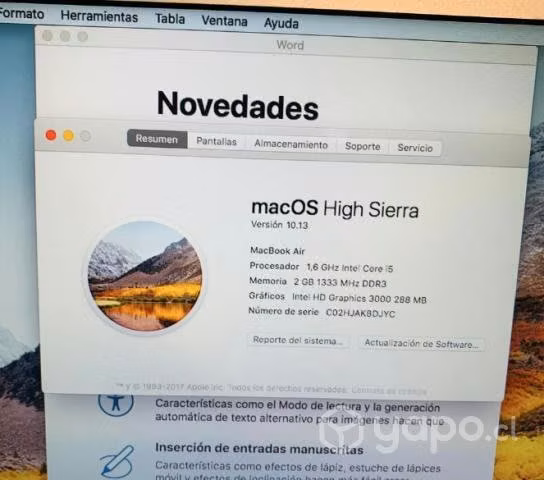 Macbook air 11.6 2011 cori5 - Imagen 5