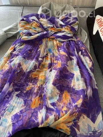 Vestido y abrigo de fiesta