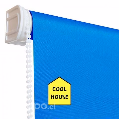 Cortinas para tu hogar Roller Lisa Celeste 90cms
