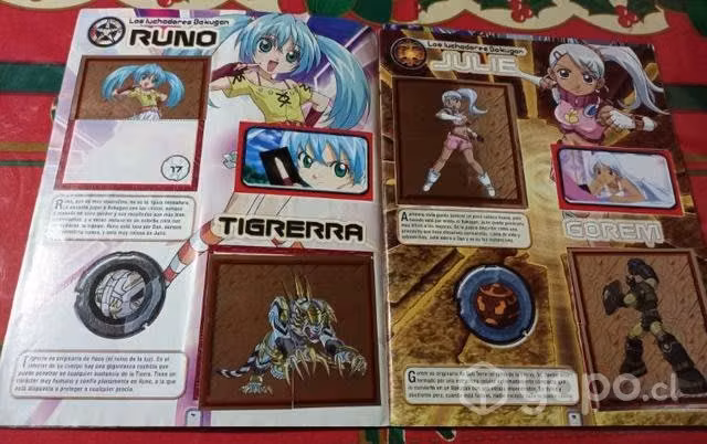 Albumes Bakugan y Tenchi Muyo