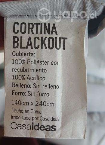 2 Cortinas Blackout Gris de CasaIdeas - Imagen 2