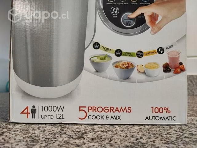 Máquina para preparar sopas, cremas y postres