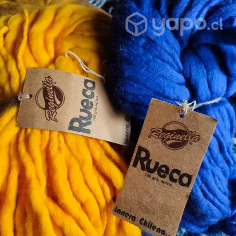 Lana Rueca Amarilla Azul y Morada precio cada 100g