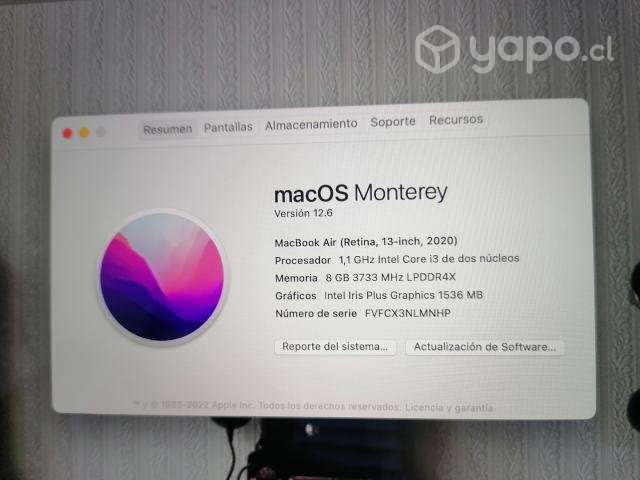Macbook air 13" 2020 - Imagen 5