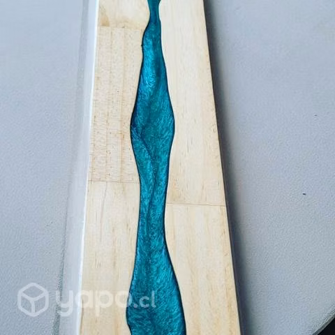 Posavasos de madera y resina epoxi - Imagen 3
