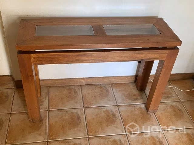 Arrimo madera y vidrio