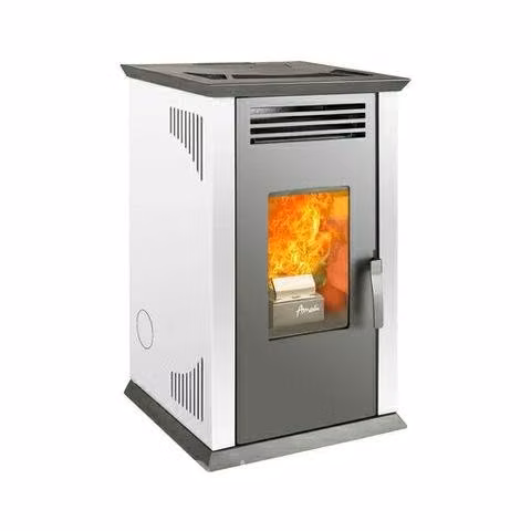 Estufa a pellet Amesti Italy 8100 plus blanco