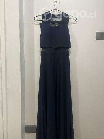 Vestido azul largo - Imagen 3