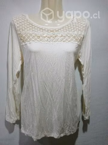 Blusa Blanca encaje Blue Girl