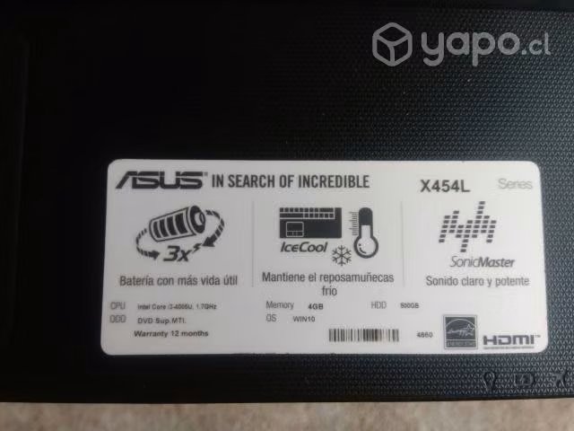 NOTEBOOK ASUS usado - Imagen 2