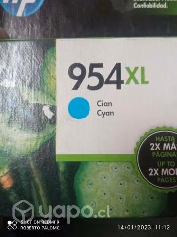 Tinta HP 954xl cyan original