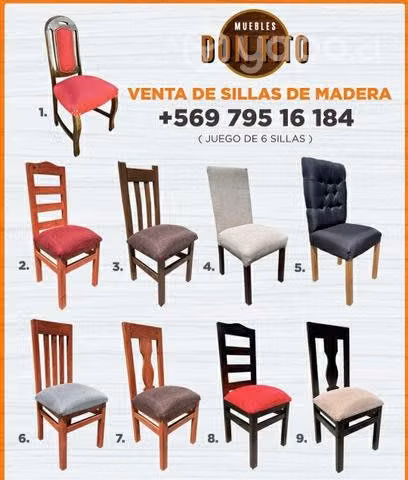 Juegos de 6 sillas con envio gratis