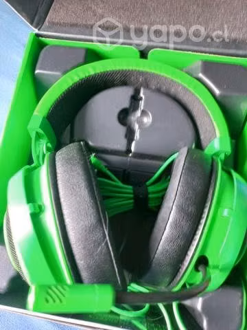 Audífonos razer kraken 7.1 green