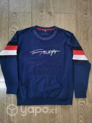 POLERON TOMMY HILFIGER, Azul marino, talla M