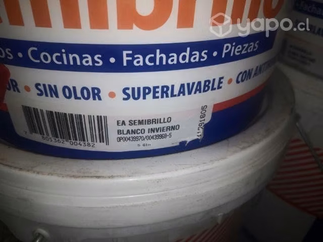 Pinturas esmalte al agua semi brillo bla invierno