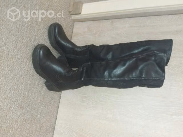 Botas largas cuero y gamuza - Imagen 6