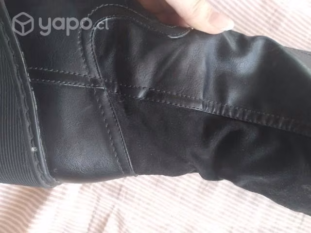 Botas largas cuero y gamuza - Imagen 3