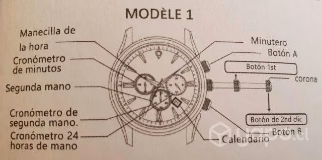 Reloj KAPRIEL GunMetal Black - Nuevo ORIGINAL