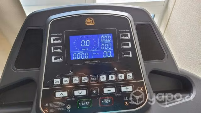 Trotadora velocidad 16 k/h inclinación 10%