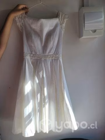 Vestido blanco talla s - Imagen 2