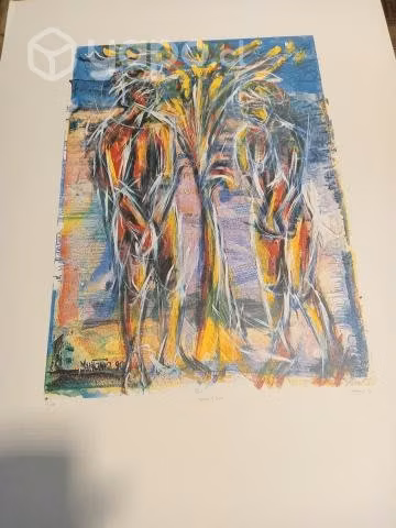 "Adán y Eva " Cuatricromia de Mantonio