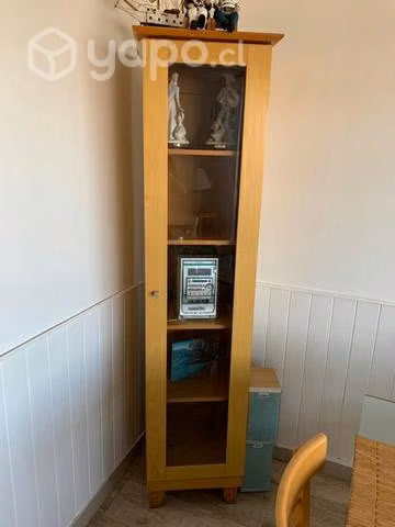 Vitrina tipo estante con puerta de vidrio