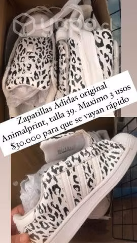 Zapatillas Adidas animalprint cebra 39