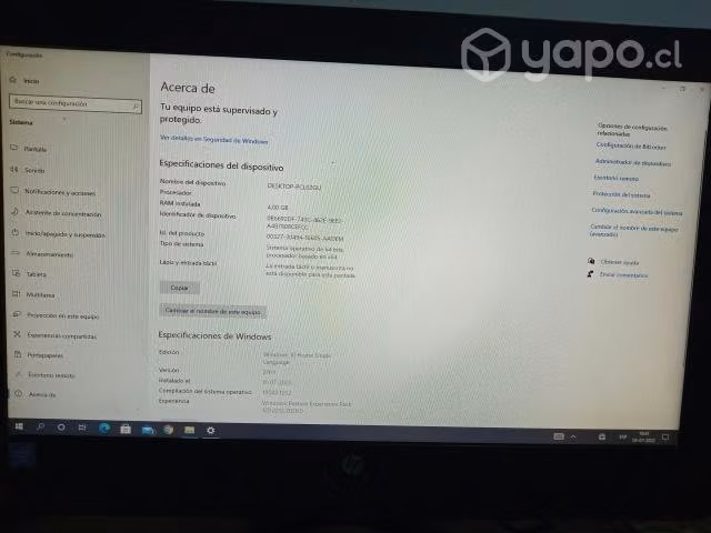 Computador HP ALL IN ONE + Impresora Brother DCP M