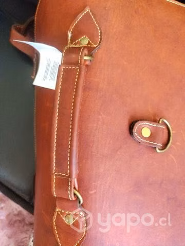 Bolso de Cuero Natural Chapell Nuevo - Imagen 6