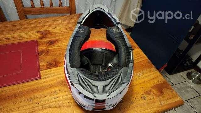Casco Moto Ls2 Mx 436 Evo Blanco Rojo - Imagen 3