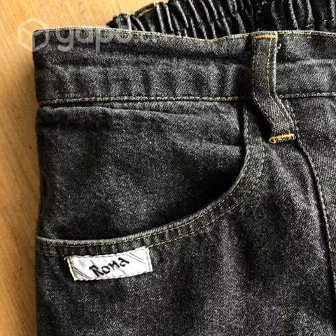 Pantalon Mom Gris