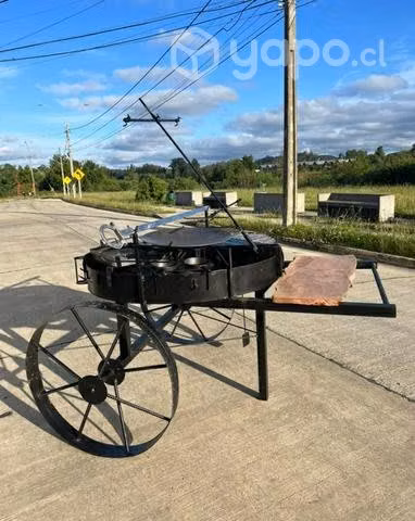 Parrilla tipo carreton 1.2 metros diámetro - Imagen 4