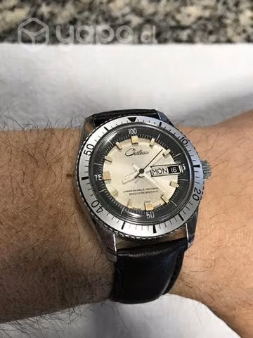 Raro Reloj Chateau Tipo Diver Sin Uso