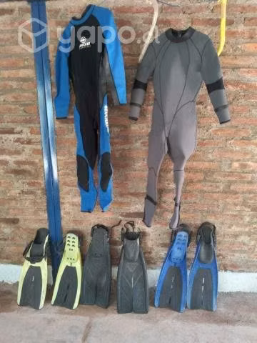 Traje de Neopreno mas Aletas