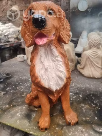 Figuras de yeso, caballos y perritos - Imagen 3