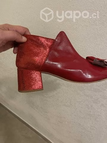 Zapatos Rojos Gaytan Cuero - Imagen 3