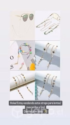 Cadenas lentes/mascarillas