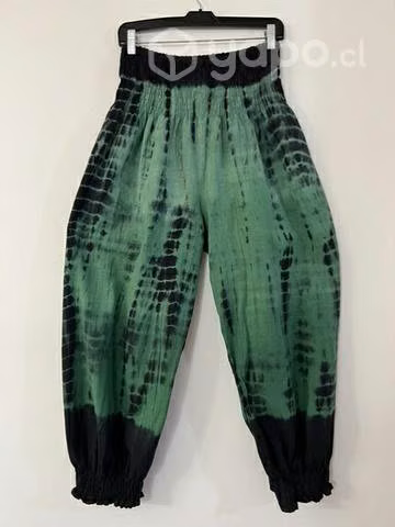 Pantalón Hindu Con Bolsillo Talla 2xl/3xl Verde